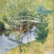 John Henry Twachtman The White Bridge oil